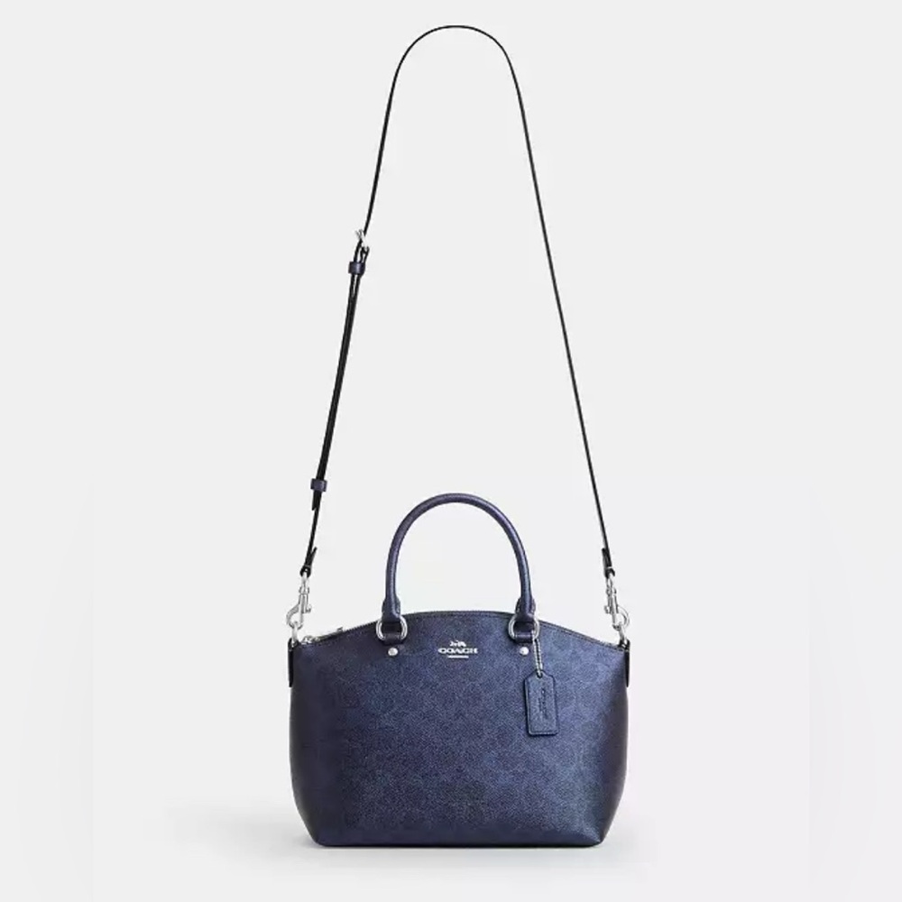 Coach Sadie Satchel Bag In Signature Canvas NWT - Picture 2 of 13